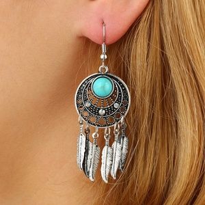 925 Silver-Plated Vintage Bohemian Earrings